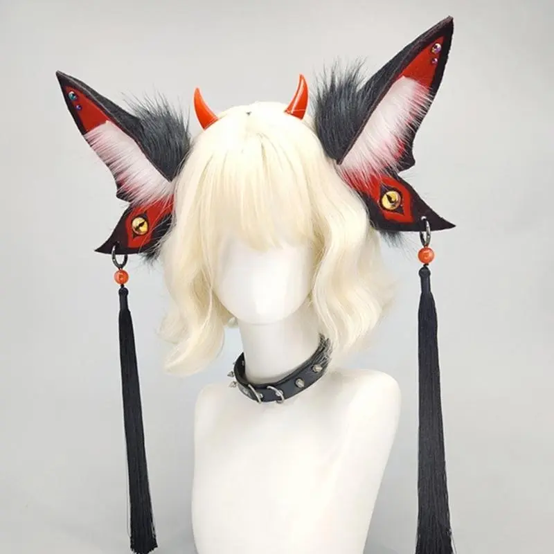 39BB Unique Animal Ear Headband Costume Theme Hairpieces for Anime and Cosplay