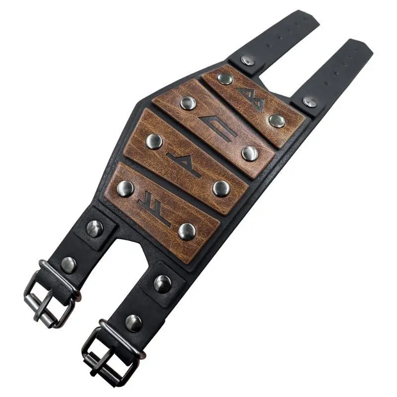 39BB Adjustable Knight Bracelet Halloween Role Play Pirate Wrist Arm Bracer for Male