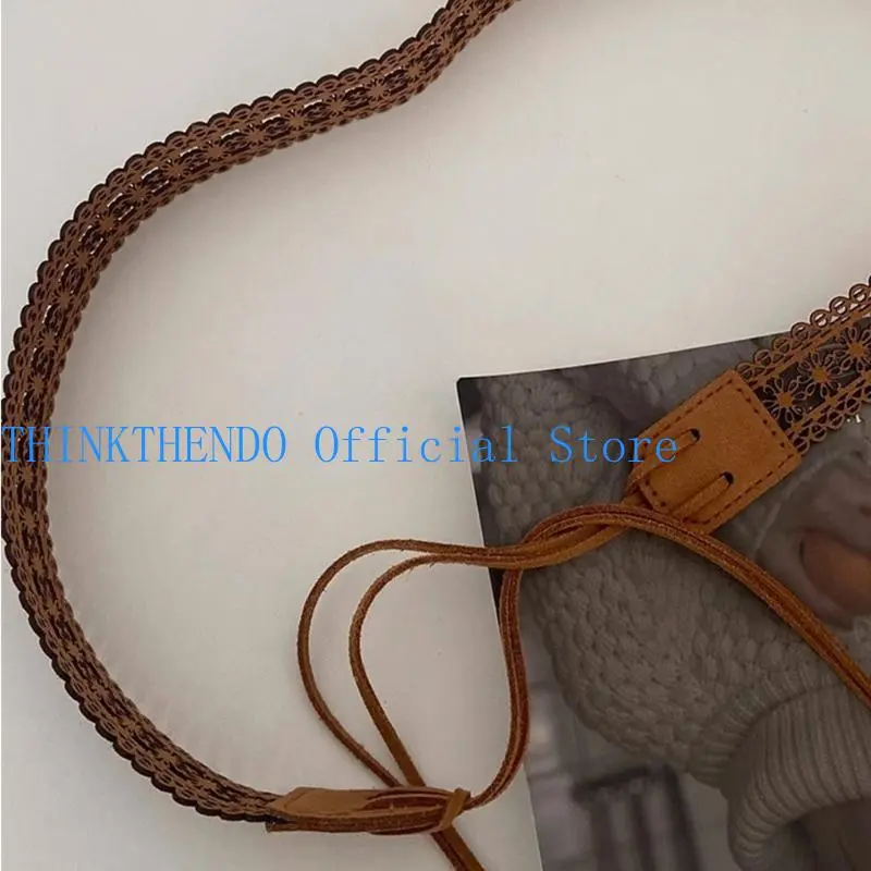 39BB Girls Cowgirl Waist Belt American Street Dance Skinny Belt with Tassels