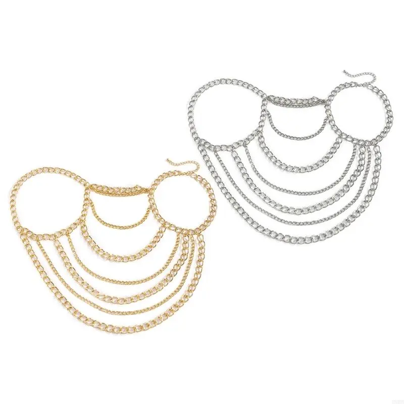 652F Shoulder  Body Chain Shoulder Necklace Shoulder Chain Body Jewelry Shoulder Tassels Clavicle Chain Necklace