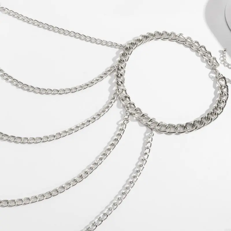 652F Shoulder  Body Chain Shoulder Necklace Shoulder Chain Body Jewelry Shoulder Tassels Clavicle Chain Necklace
