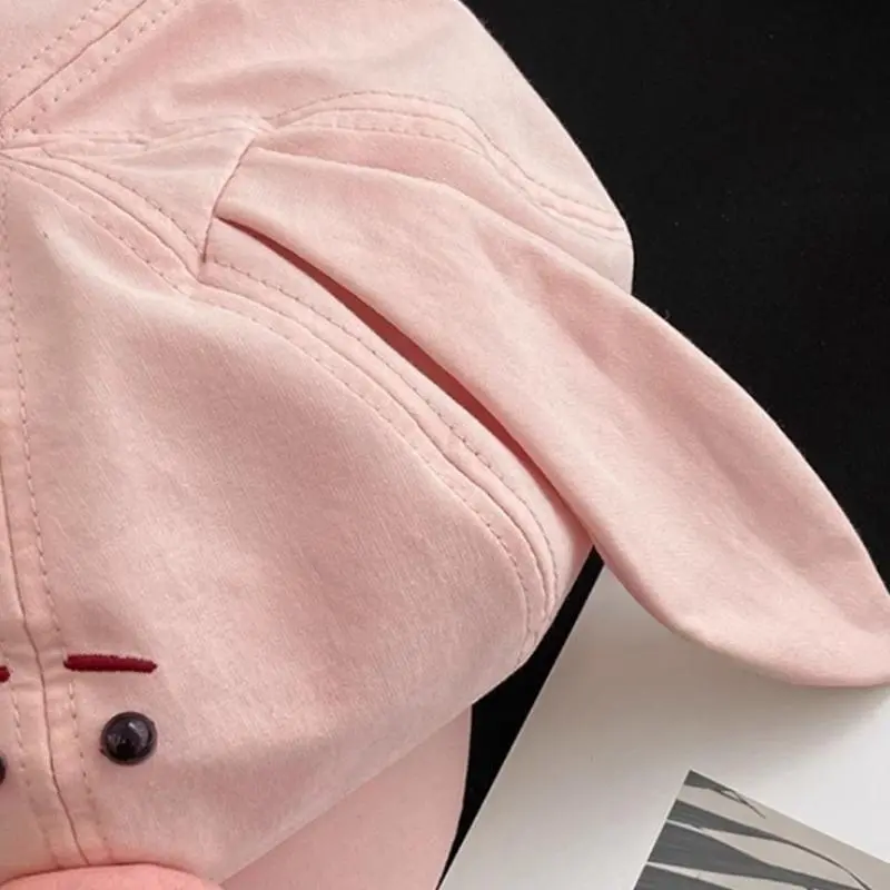 652F Novelty Pig Theme Caps Unique Octagonal Hat Comfortable and Breathable For Youth Adults And Teens Everyday Wear