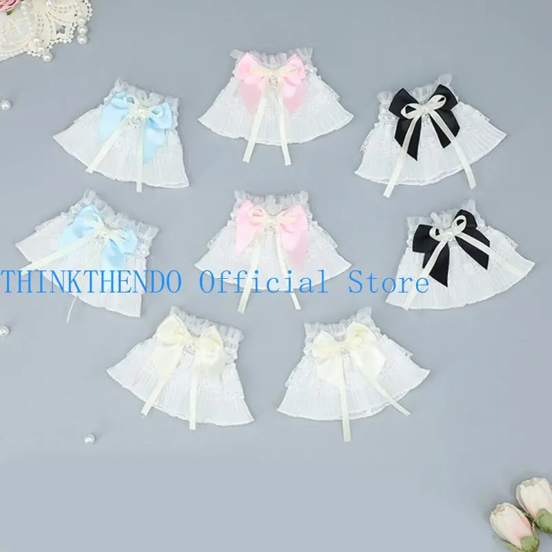 652F Sheer Ruffle Lace Cuffs Girls Elastic Wrist Cuffs for Y2k Girls Taking Photo Shirt Decorations Female Lace Wrist Cuffs