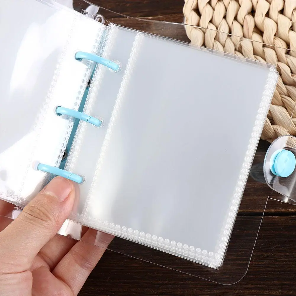Waterproof $1000 Money Savings Challenge Binder PVC Button Closure Mini Budget Binder Notebook Clear Portable