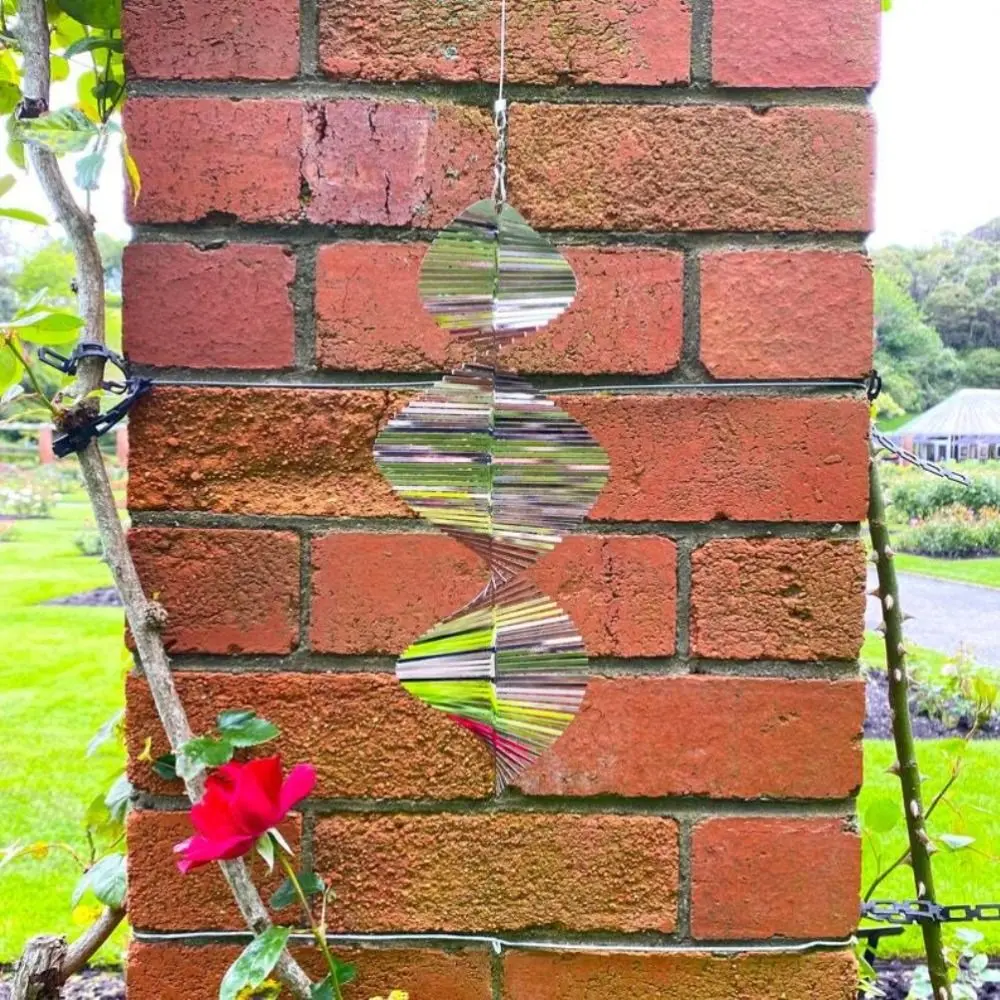 Metal Crafts Flip Spiral Living Room Hang Window Home Decor Helix Wind Spinner Pendant Wind Spinner Bell Wind Chimes