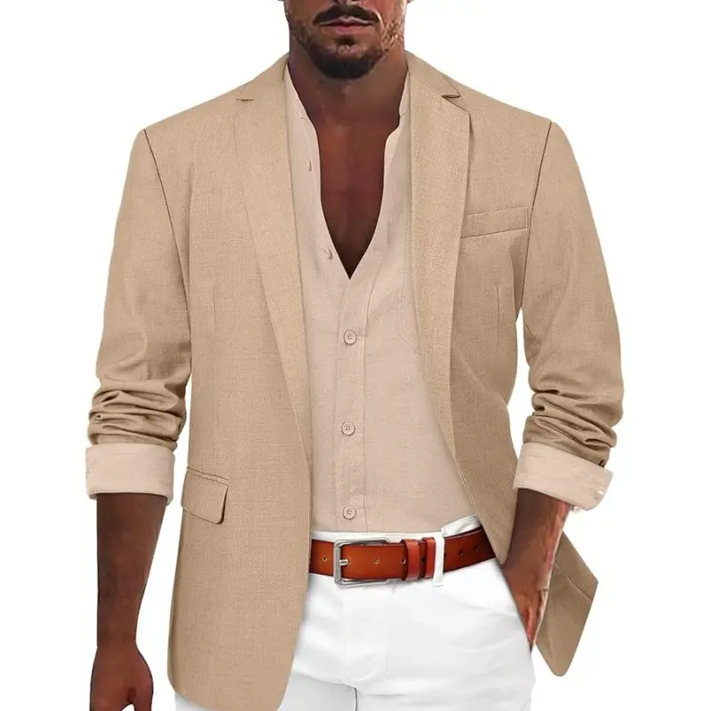 Wedding Suits for Men SuitWedding Birthday Striped Solid ColorLong Sleeve Spring Autumn Suit Top Coat Fashion Casual Comfortable