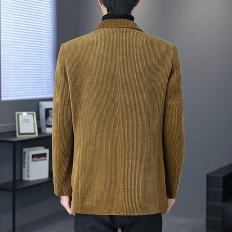 Blazer Boutique Men's Fashion Business Casual Solid Color Korean Version of The Trend Simple Casual Elite Party Gentleman Suit