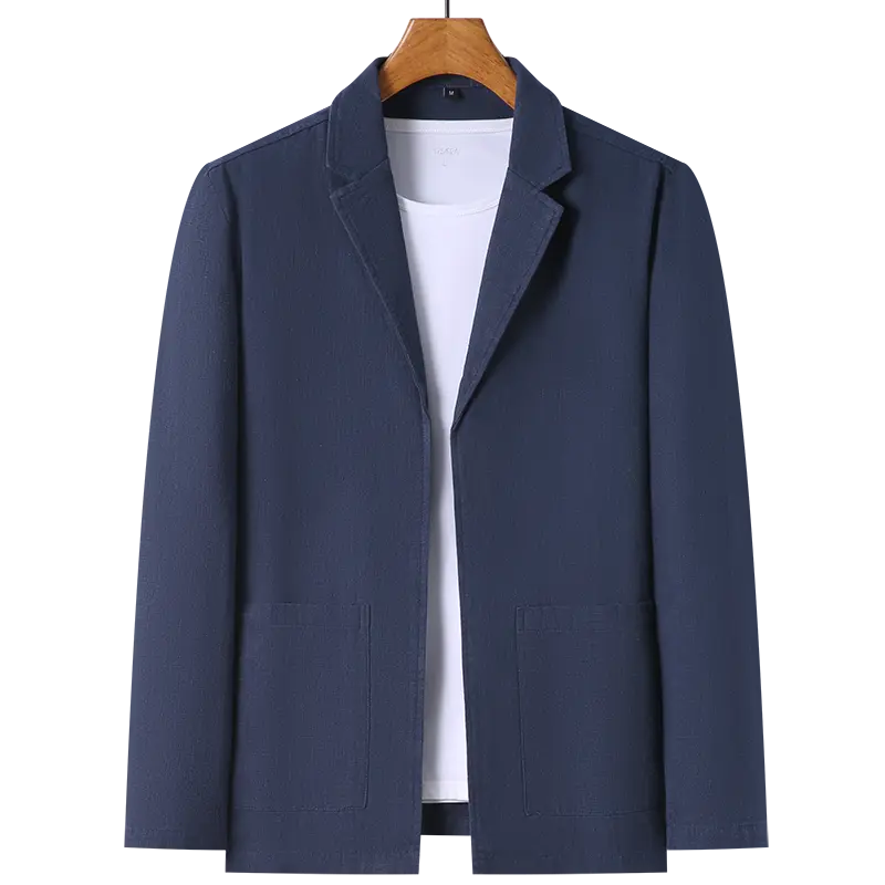 Spring and Summer 2025 New High-quality Men's Linen Suit Simple Men's Coat Fabric Composition 70% Ramie 30% Cotton  Blazer