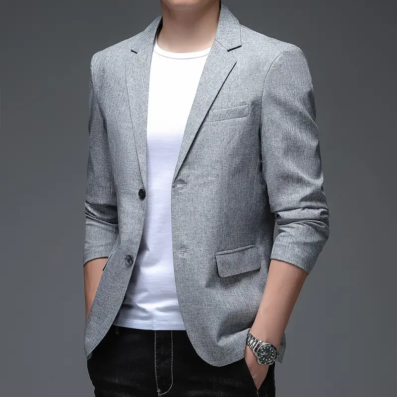 2025 High Quality Fashion Handsome Thin Spring and Autumn Style All Fashion Business Casual Single Suit Jacket  M-4XL