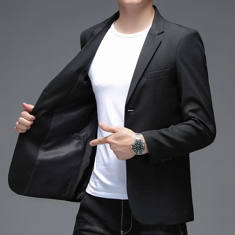 2025 High Quality Fashion Handsome Thin Spring and Autumn Style All Fashion Business Casual Single Suit Jacket  M-4XL
