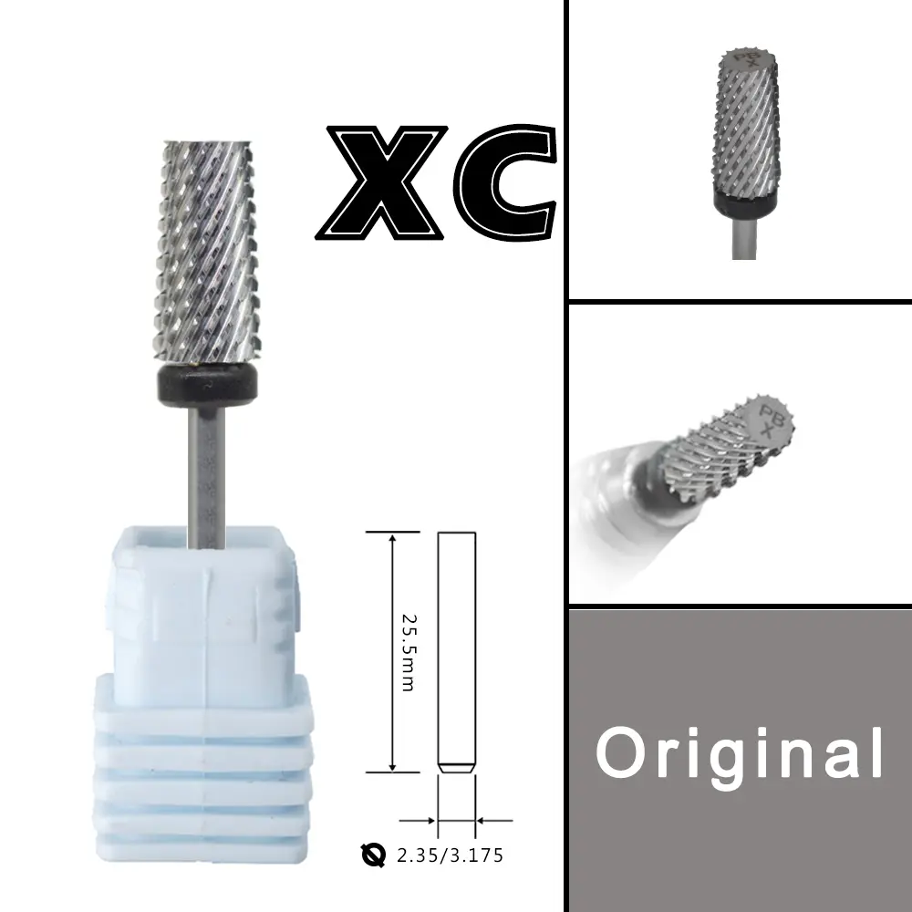 RolinStar 6.6 Sharp Large Original Color Trapezium Tapered Barrel  steel Carbide milling cutter nail drill bit