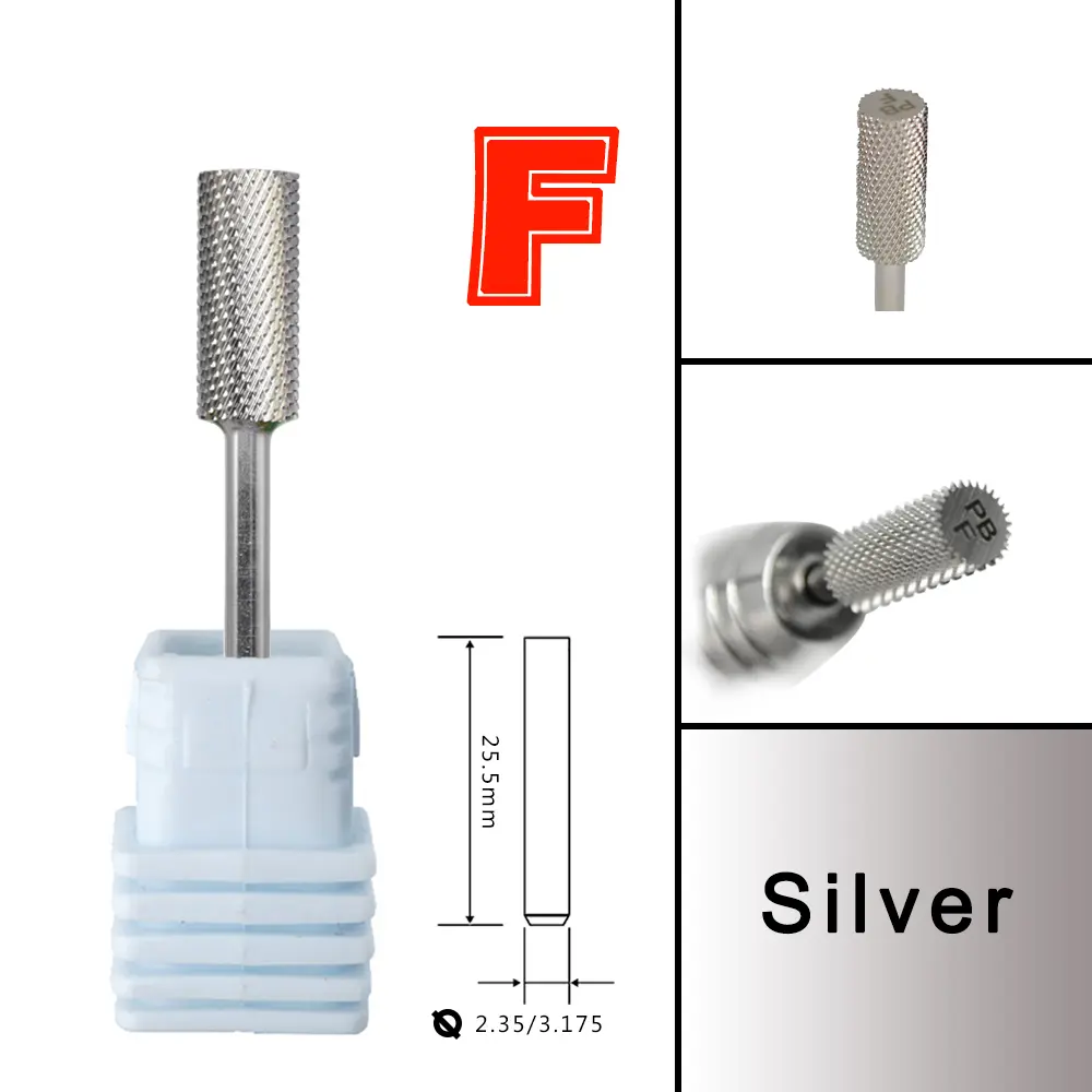 RolinStar 5.35 Small barrel Silver  steel Carbide nail drill bits milling cutter german accessories