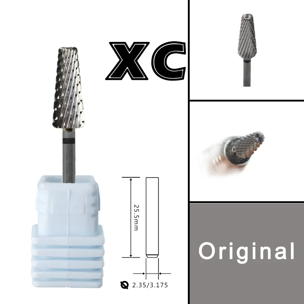 4 IN 1 Carbide two hand 7.0 Large Medium Small 3 Size Original Carbide nail milling drill bits 6.0 XXF