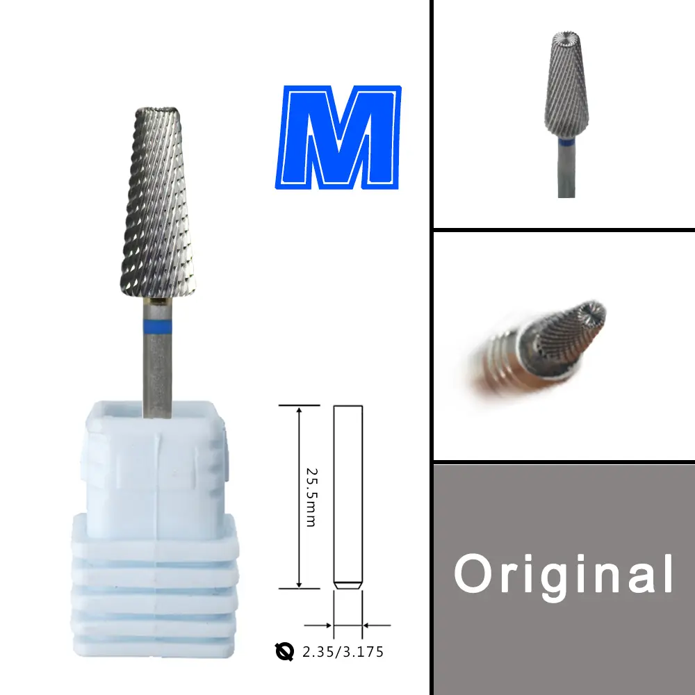 4 IN 1 Carbide two hand 7.0 Large Medium Small 3 Size Original Carbide nail milling drill bits 6.0 XXF