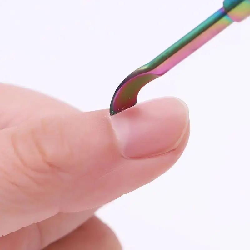 Stainless Steel Cuticle Pusher Professional Double-Sided Dead Skin Remover Gel Nail Polish Peeler Scraper Manicure Nail Art Tool