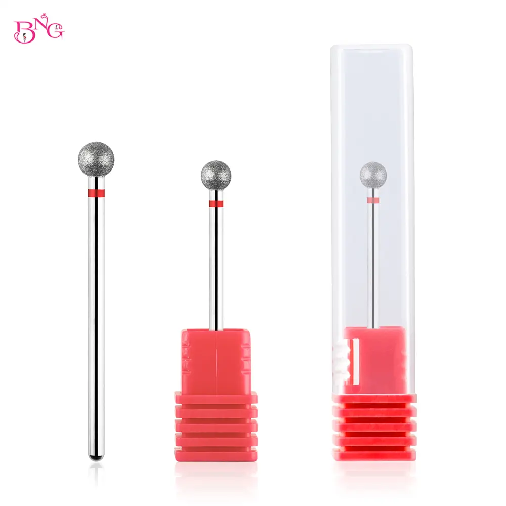 BNG Diamond Cuticle Clean Ball Head Nail Bit for Electric Machine Perfect for Gel Polishing Acrylic Manicure Pedicure Cuticle
