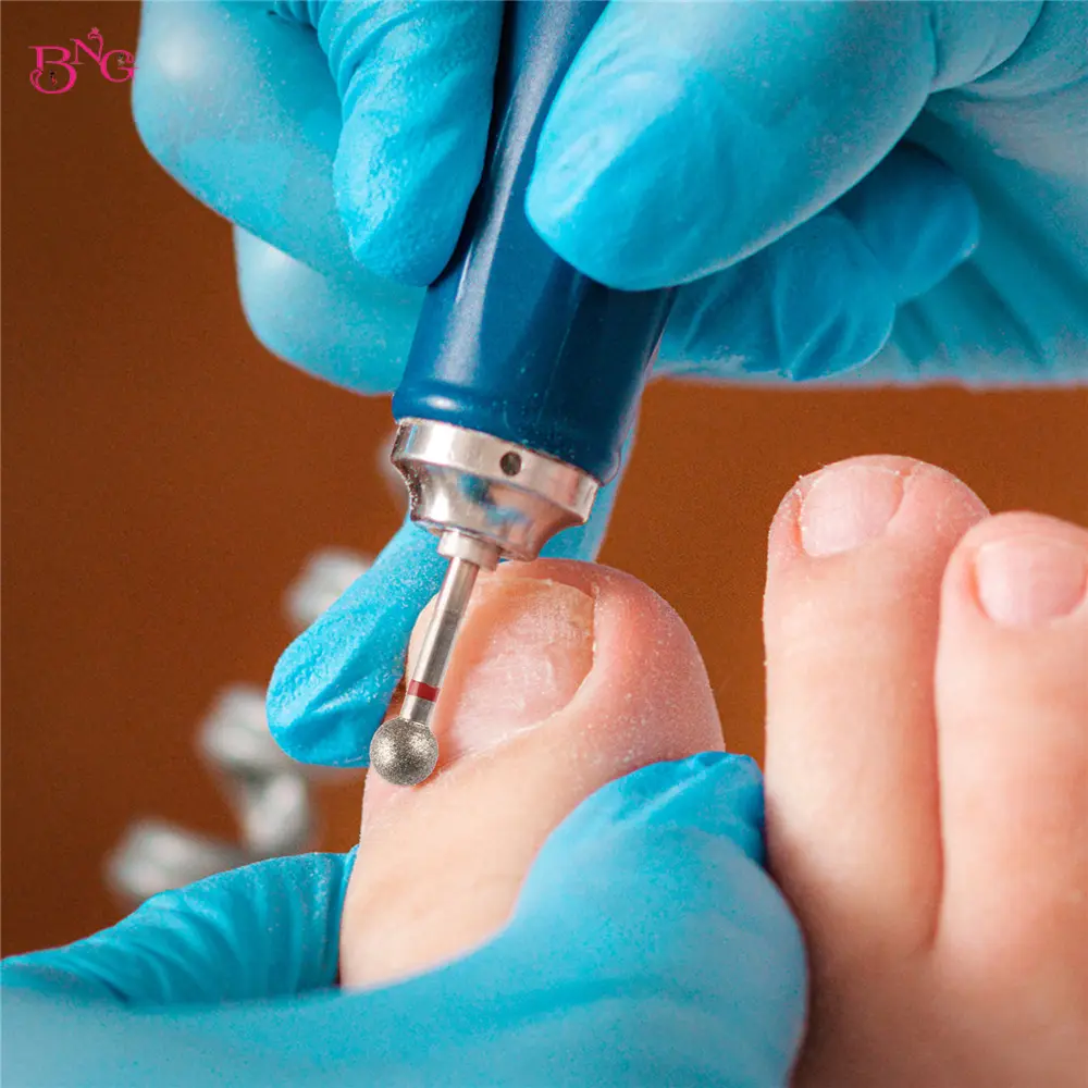 BNG Diamond Cuticle Clean Ball Head Nail Bit for Electric Machine Perfect for Gel Polishing Acrylic Manicure Pedicure Cuticle