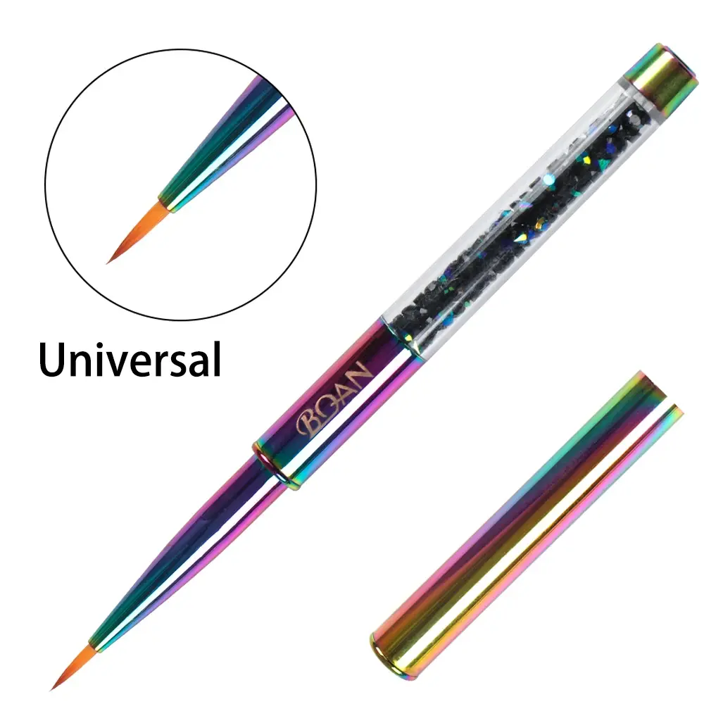 Rainbow Nail Brush Gel Brush For Manicure Acrylic UV Gel Extension Pen For Nail Polish Painting Drawing Brush Paint Tools