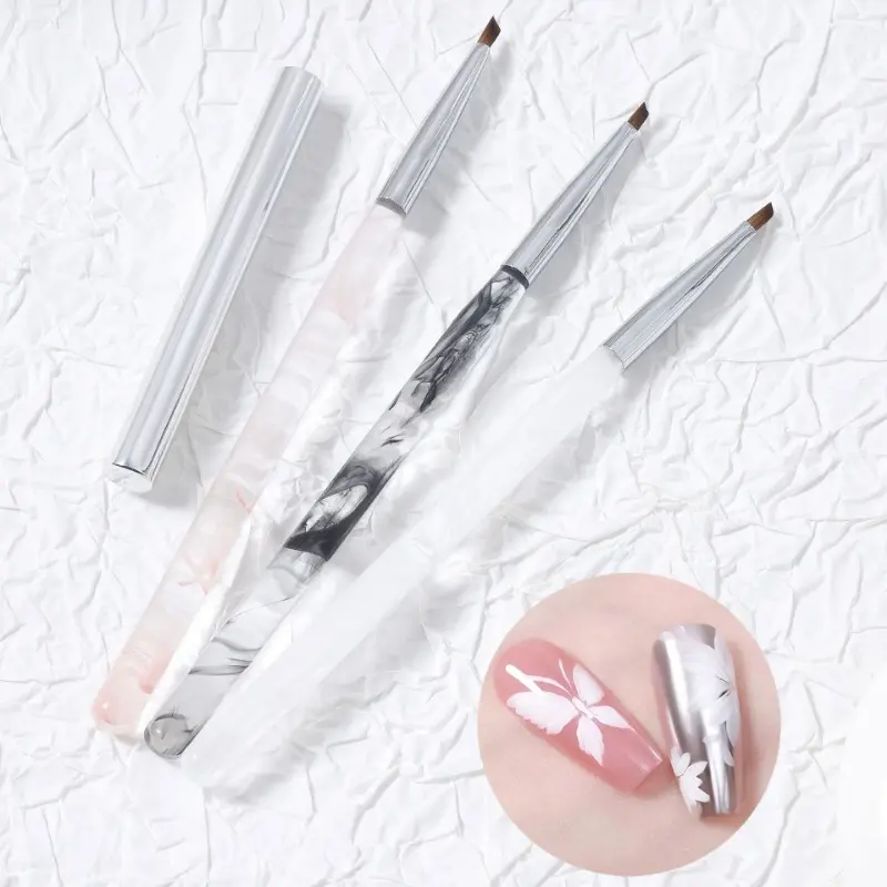 New Universal Triangle Pen Nail Brush with High Aesthetic Nail Art Color Painting Pen Ink Painting Pole DIY Nail Art Nail Salon