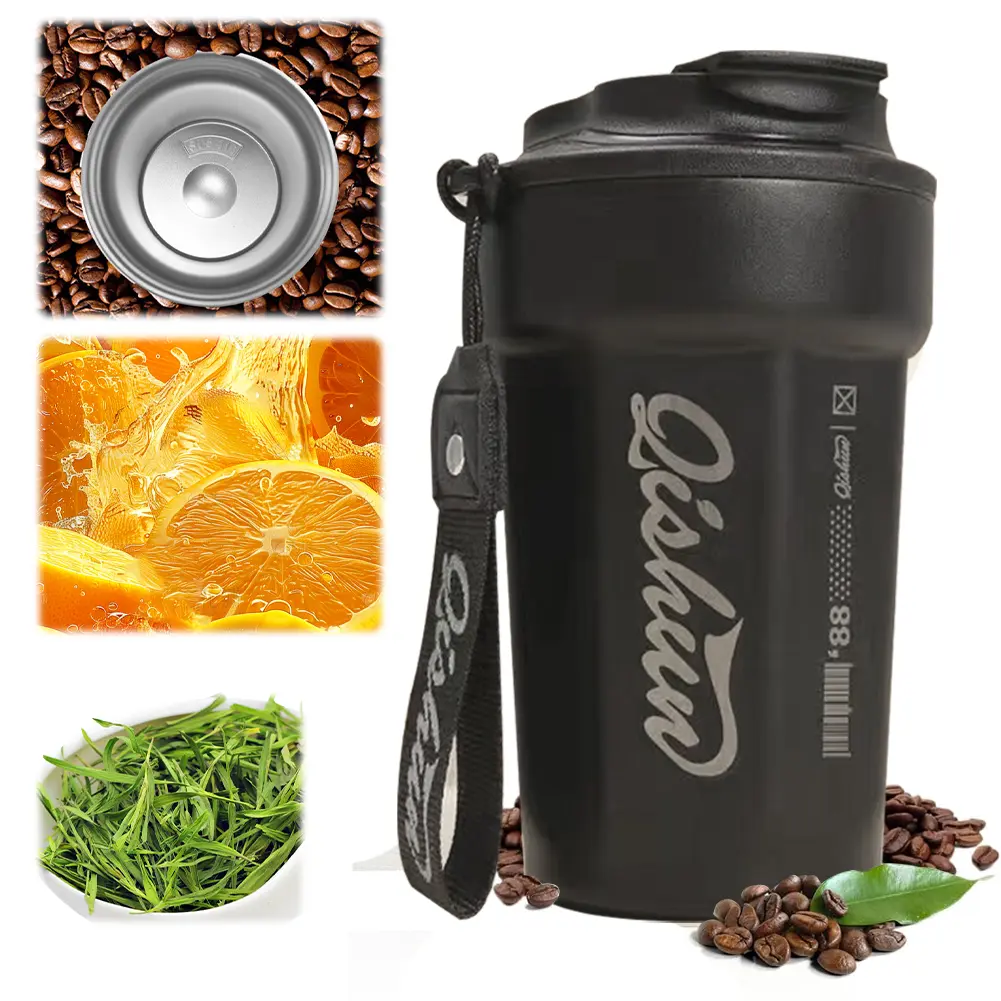 450ml Insulated Water Bottle Stainless Steel Thermal Coffee Mug Vacuum Water Bottle Sports Water Bottle for Camping Hiking