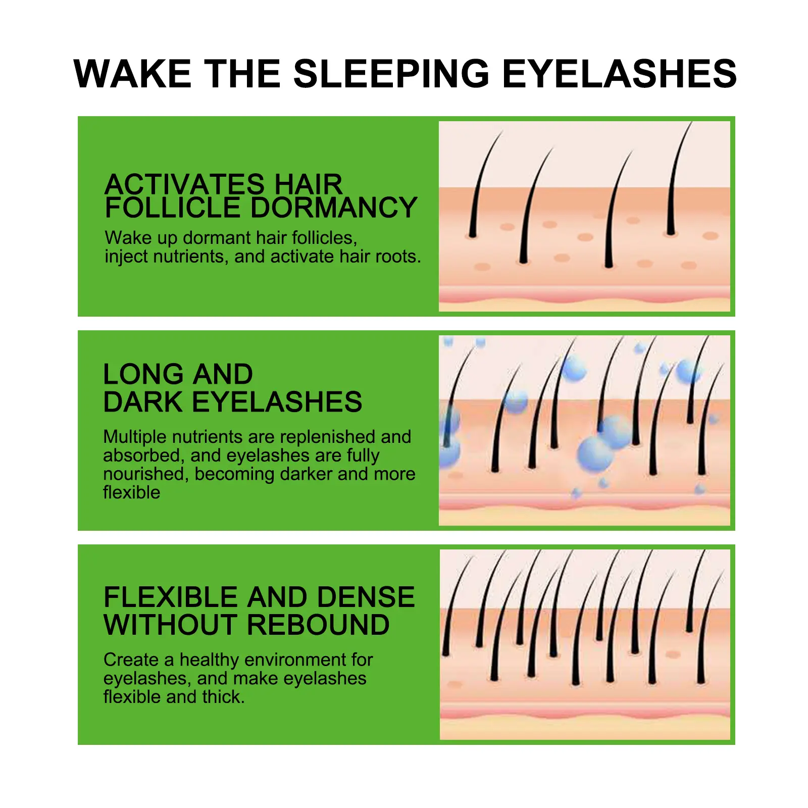 Castor Oil Eyelash Essential Growth Thick Longer Nourishing Enhancer Moisturize Liquid Lash Extension Curl Without Trace Eyelash