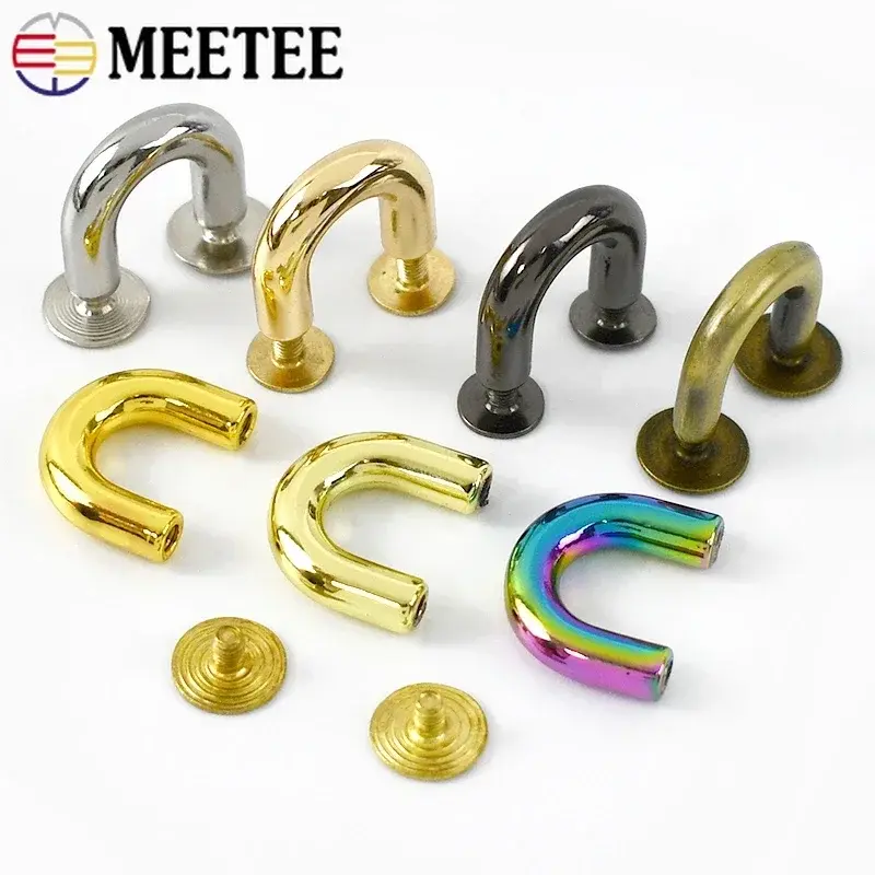 5/10Pcs Metal U Rings Buckles Bag Arch Bridge Hooks Handbag Strap Clasp Connector Hangers For Belt DIY Webbing Accessories
