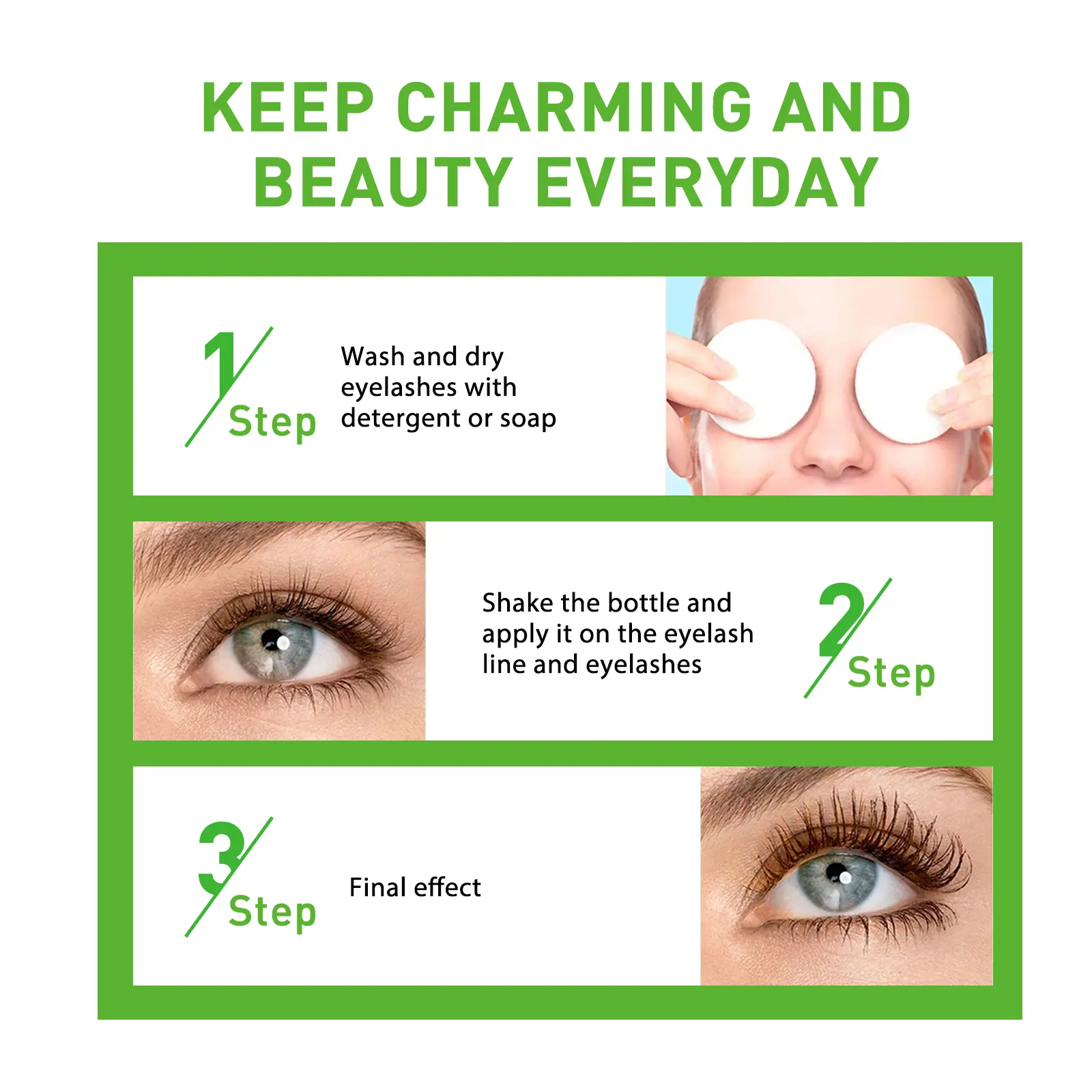 Castor Oil Eyelash Essential Growth Thick Longer Nourishing Enhancer Moisturize Liquid Lash Extension Curl Without Trace Eyelash