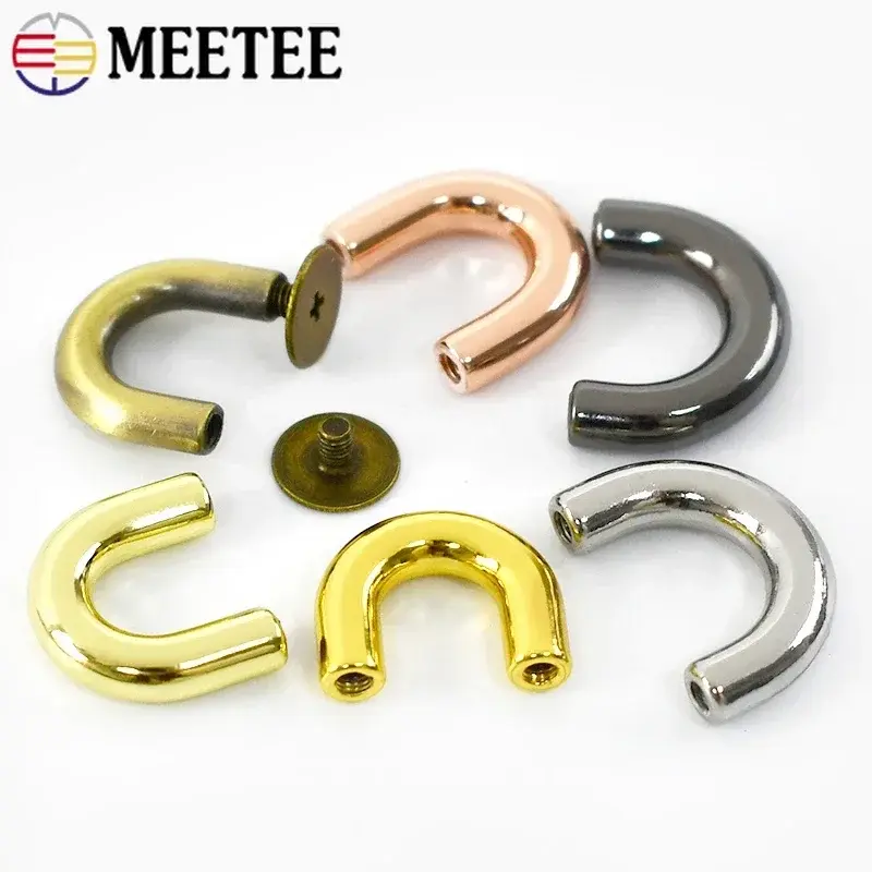 5/10Pcs Metal U Rings Buckles Bag Arch Bridge Hooks Handbag Strap Clasp Connector Hangers For Belt DIY Webbing Accessories