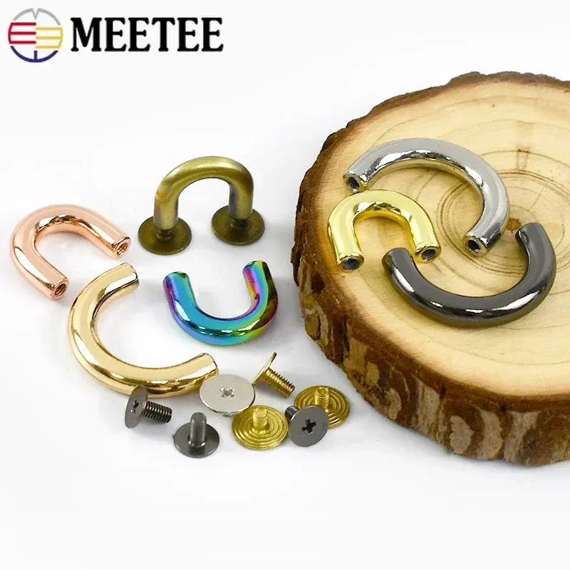 5/10Pcs Metal U Rings Buckles Bag Arch Bridge Hooks Handbag Strap Clasp Connector Hangers For Belt DIY Webbing Accessories