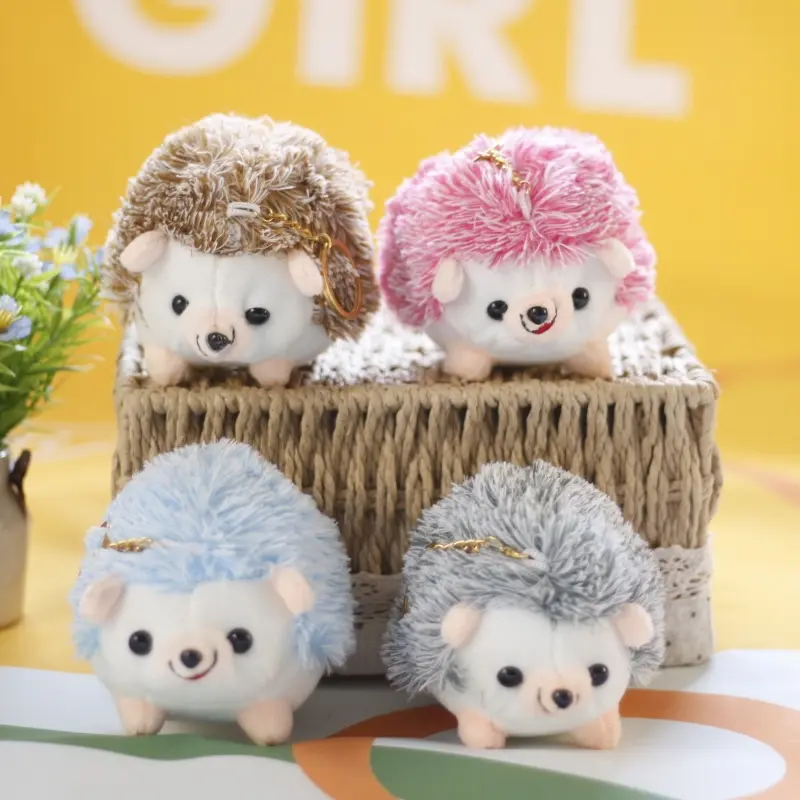 Mini Stuffed Cozy Animals Hedgehog Cute Plushie Toy Charms Plush Hedgehogs Gifts Buddies Decoration Charms Holiday Easter Party