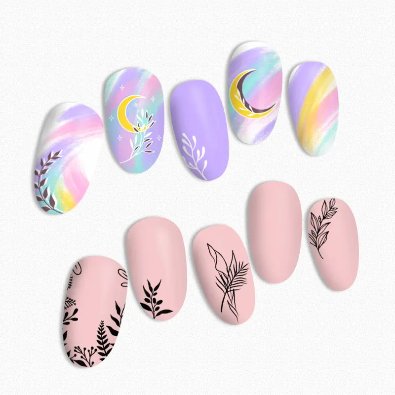 BORN PRETTY Nature Leaves Plants Design Image Template Nail Stamping Plates Stainless Steel Nail Decoration Plate