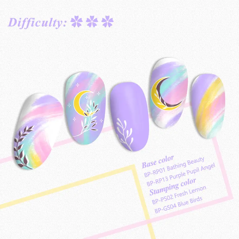 BORN PRETTY Nature Leaves Plants Design Image Template Nail Stamping Plates Stainless Steel Nail Decoration Plate