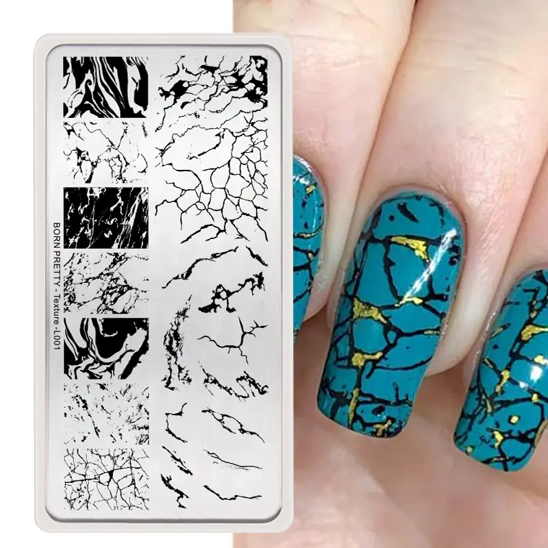 BORN PRETTY Cartoon Animals Nail Art Stamping Plates Leaves Flower Geometric Stripe Line Artist Image Stencil Mold Printing Tool