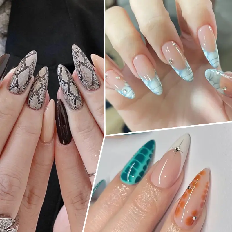 BORN PRETTY Snake Nail Stamping Plates Animak Leaves Flower Nail Art Templates Design Printing Nails Art Stencil Stamp Tools