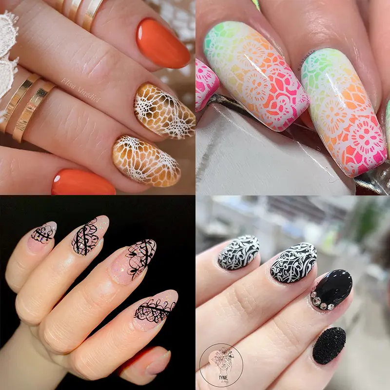 BORN PRETTY Nail Stamping Plates Big Sale Lace Petals Butterfly Mandala Plants Abstract Stamp Templates Printing Stencils Molds