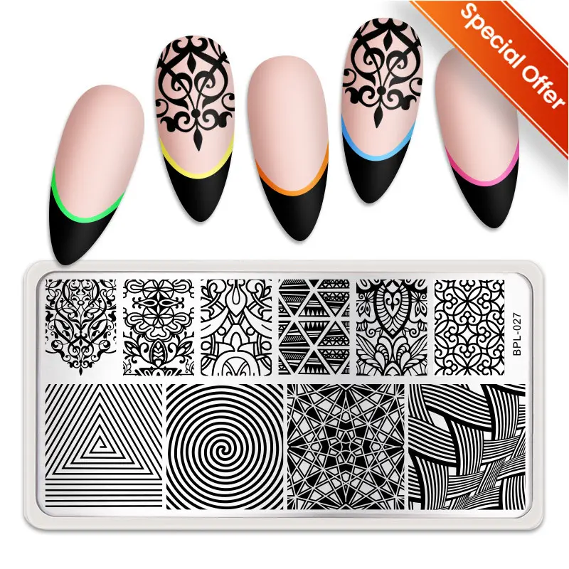 BORN PRETTY Nail Stamping Plates Big Sale Lace Petals Butterfly Mandala Plants Abstract Stamp Templates Printing Stencils Molds