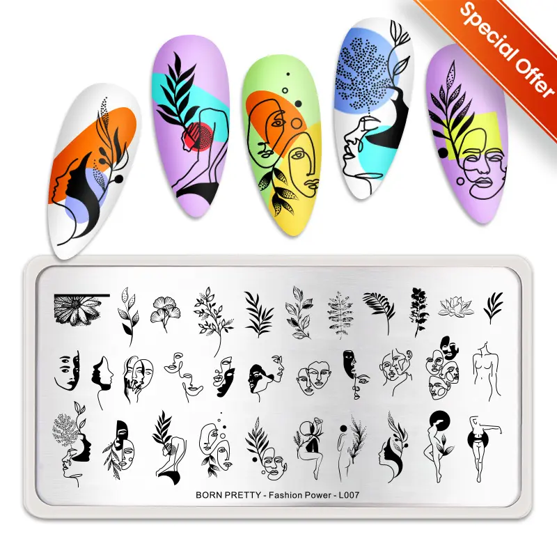 BORN PRETTY Nail Stamping Plates Big Sale Lace Petals Butterfly Mandala Plants Abstract Stamp Templates Printing Stencils Molds