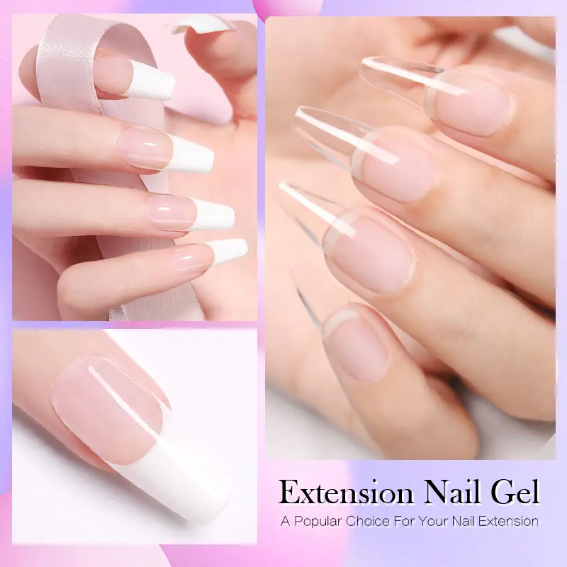 BORN PRETTY225g Extension Gel Nail Polish Soak Off LED Camouflage Hard Jelly French Acrylic Fast Dry Nail Building Gum Gel