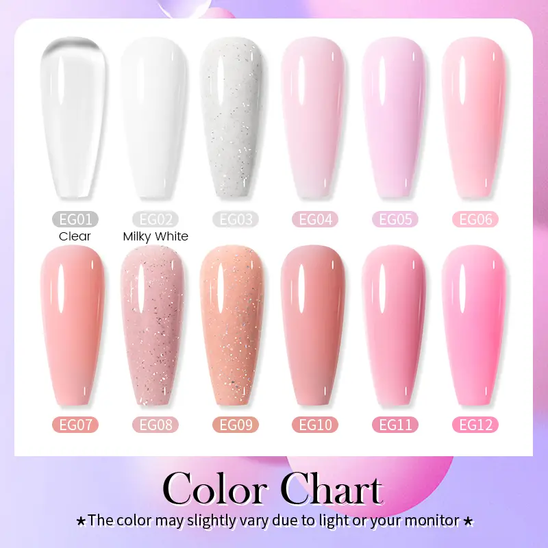 BORN PRETTY 225g Milky White Non Stick Hand Solid Extension Nail Gel Polish Carving Flower Nail Art Building Acrylic UV Gel