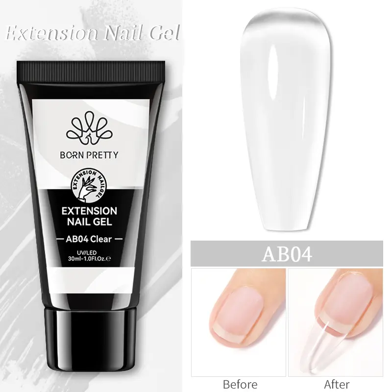 BORN PRETTY15/30ml Acrylic Nail Extension Gel Nail Polish Quick Extend Nails Tips Glitter Sequins Gel Varnish All For Nails