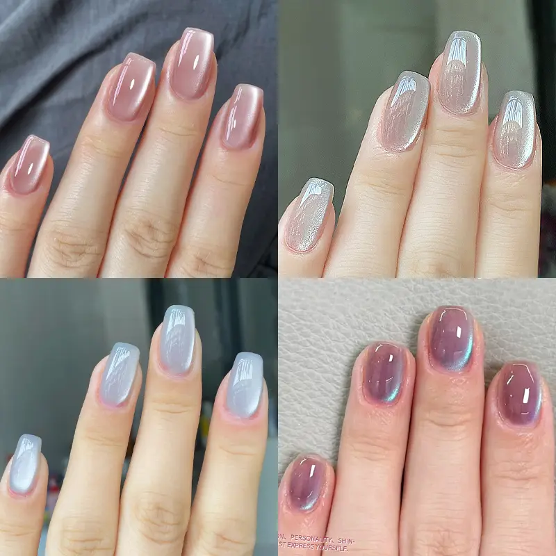 BORN PRETTY Cat Magnetic Gel Nail Polish 10ml Crystal Holographics Glass Bead Semi Permanent Soak Off UV LED Nail Art Manicure
