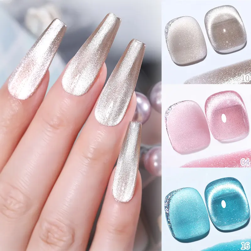 BORN PRETTY Sea Blue Gel Nail Polish Varnish Cat Magnetic Coffe Jelly Glass Gel Semi Permanent Soak Off UV LED Nail Art Manicure