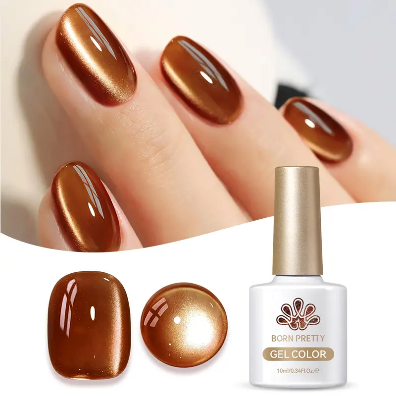 BORN PRETTY 10ml Water Light Cat Magnetic Gel Nail Polish Nail Supplies Vernis Winter Autumn Semi Permanent Christmas Xmas Gel