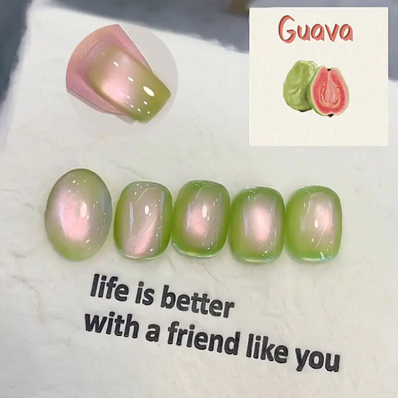 BORN PRETTY 10ml Guava Summer Colored Cat Magnetic Gel Nail Polish Honey Trap Grape Purple Fruit Soak Off UV Nail Salon Home
