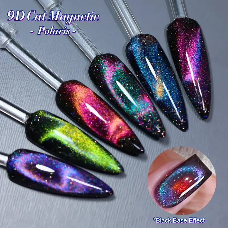 BORN PRETTY 9D Polaris Cat Magnetic Gel Nail Polish Glass Water Light UV Semi-permanent  10ml Soak Off UV LED Enamels Varnish