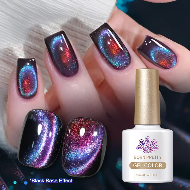 BORN PRETTY 9D Polaris Cat Magnetic Gel Nail Polish Glass Water Light UV Semi-permanent  10ml Soak Off UV LED Enamels Varnish