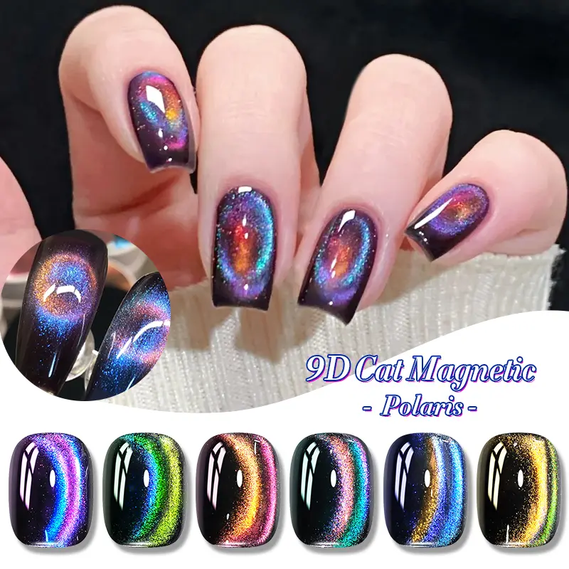 BORN PRETTY 9D Polaris Cat Magnetic Gel Nail Polish Glass Water Light UV Semi-permanent  10ml Soak Off UV LED Enamels Varnish