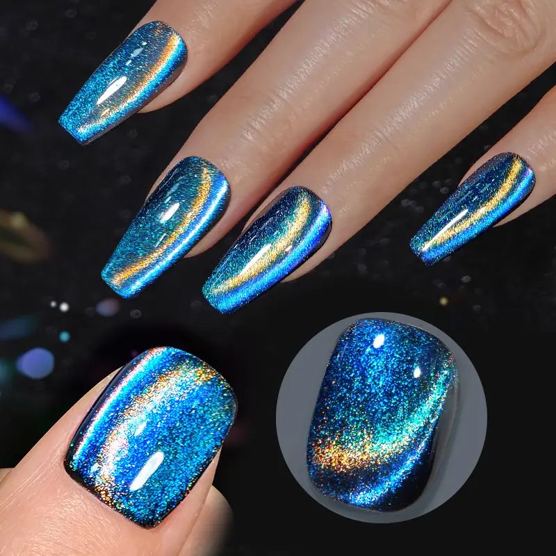 BORN PRETTY 10ml 9D Polaris Laser Cat Magnetic Gel Nail Polish Semi Permanent Soak Off Manicure Varnish Need Black Gel