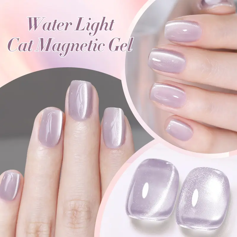 BORN PRETTY Water Light Cat Magnetic Gel Semi Permanent Soak Off Holographics Crystal Magnet Gel Nail Polish For Nail Art 10ml