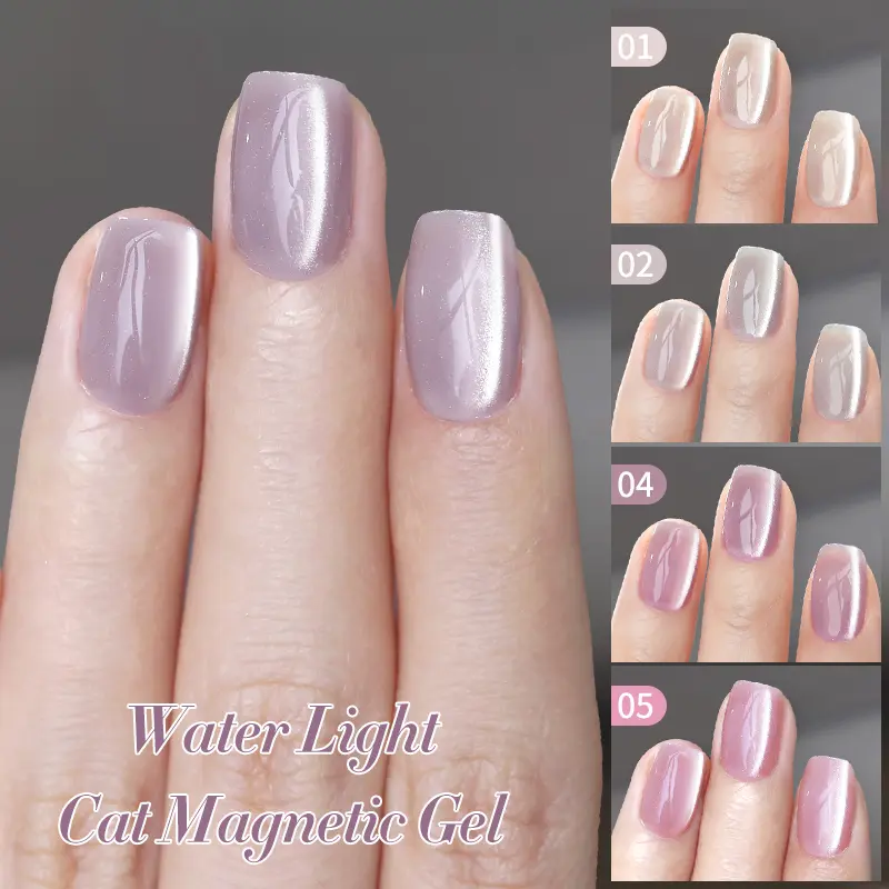 BORN PRETTY Water Light Cat Magnetic Gel Semi Permanent Soak Off Holographics Crystal Magnet Gel Nail Polish For Nail Art 10ml